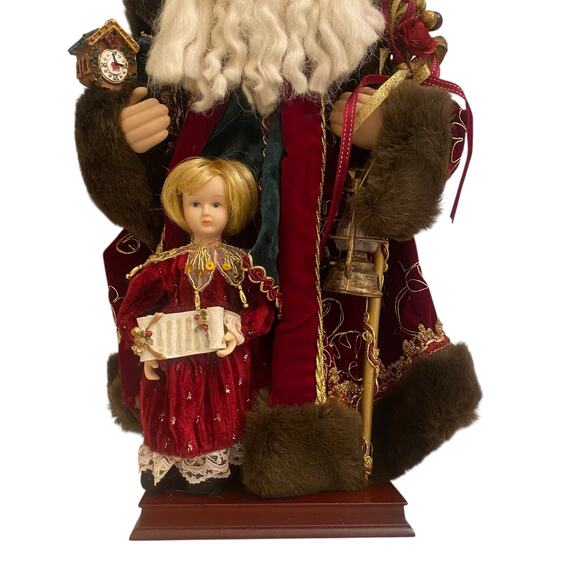 NIB GRANDEUR NOEL 16" Fabric Santa Claus VTG 2001 Christmas Toys Collector's Ed. - Picture 7 of 16